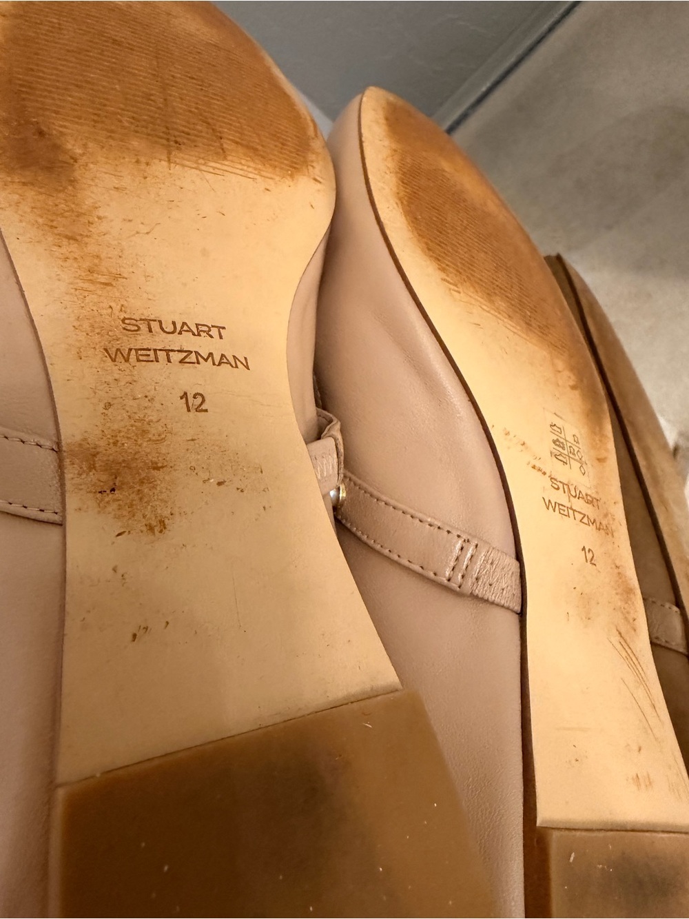 Stuart Weitzman Apri Pearl Ballet Flat Size 12 - Picture 5 of 6
